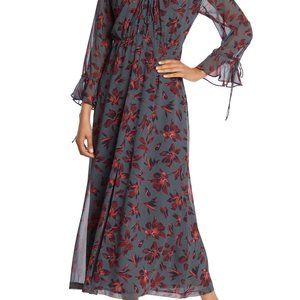 Madewell Willowleaf Tie Sleeve Maxi Dress